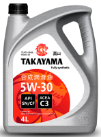 как выглядит масло моторное takayama 5w30 sn/cf c3 4л на фото