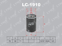 как выглядит lynxauto фильтр масляный lc1910 на фото