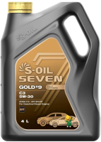 как выглядит масло моторное s-oil 7 gold #9 c3 5w30 4л на фото