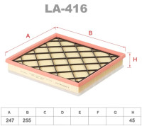 как выглядит фильтр воздушный lynxauto la-416 на фото