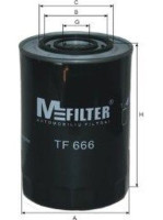 как выглядит m-filter фильтр масляный tf666 на фото
