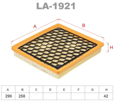 как выглядит фильтр воздушный lynxauto la-1921 на фото